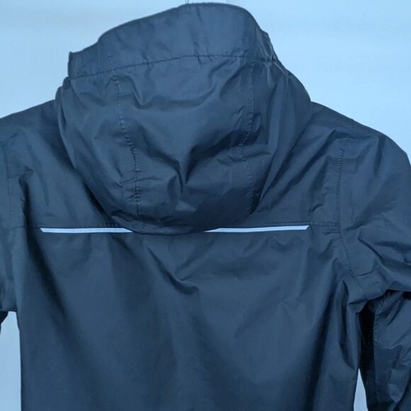 Columbia Omni-Tech Black Boys Windbreaker Jacket Youth XS Waterproof Hood Nylon - Picture 6 of 11